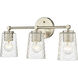 Ashli 3 Light 20 inch Modern Gold Vanity Light Wall Light